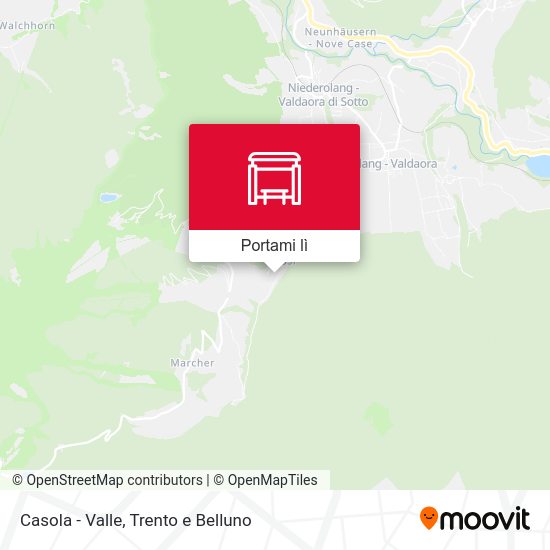Mappa Casola - Valle