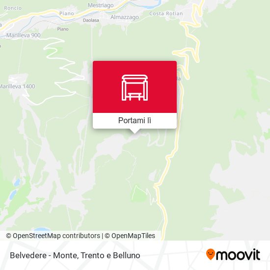 Mappa Belvedere - Monte