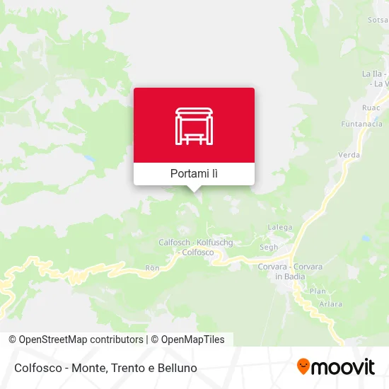 Mappa Colfosco - Monte