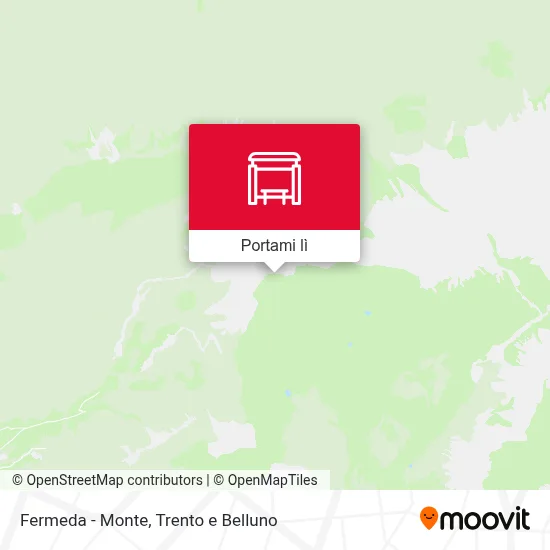 Mappa Fermeda - Monte