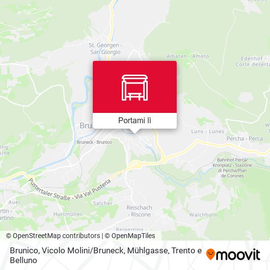 Mappa Brunico, Vicolo Molini / Bruneck, Mühlgasse