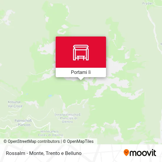 Mappa Rossalm - Monte