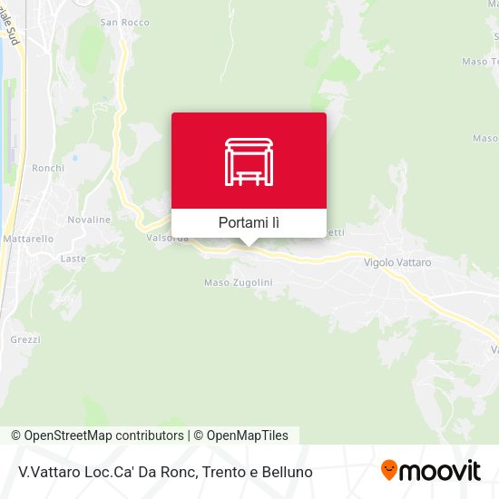 Mappa V.Vattaro Loc.Ca' Da Ronc