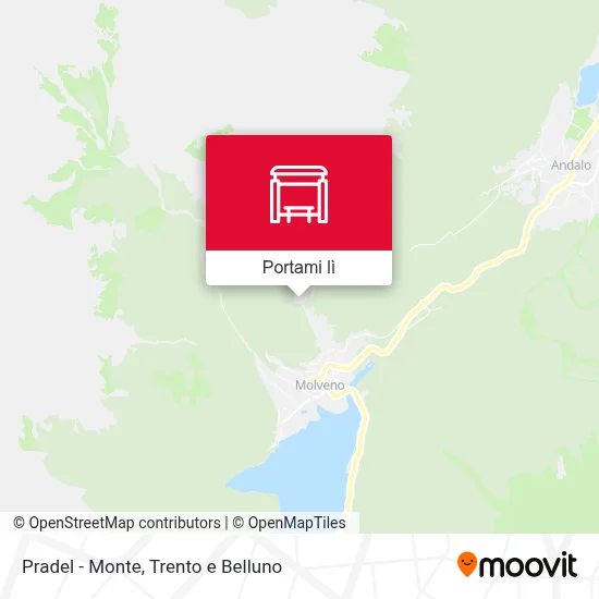 Mappa Pradel - Monte