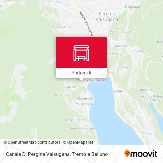 Mappa Canale Di Pergine Valsugana