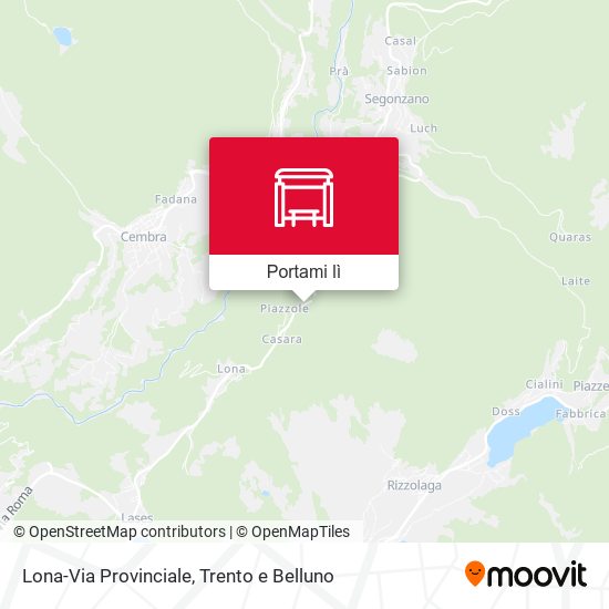 Mappa Lona-Via Provinciale