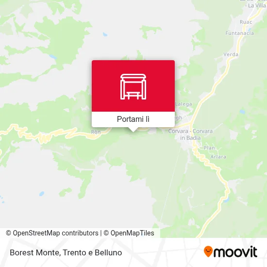 Mappa Borest Monte