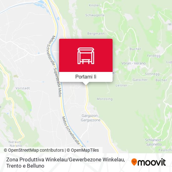 Mappa Zona Produttiva Winkelau / Gewerbezone Winkelau