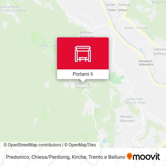 Mappa Predonico, Chiesa / Perdonig, Kirche