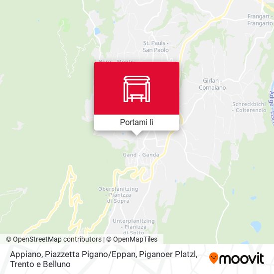 Mappa Appiano, Piazzetta Pigano / Eppan, Piganoer Platzl