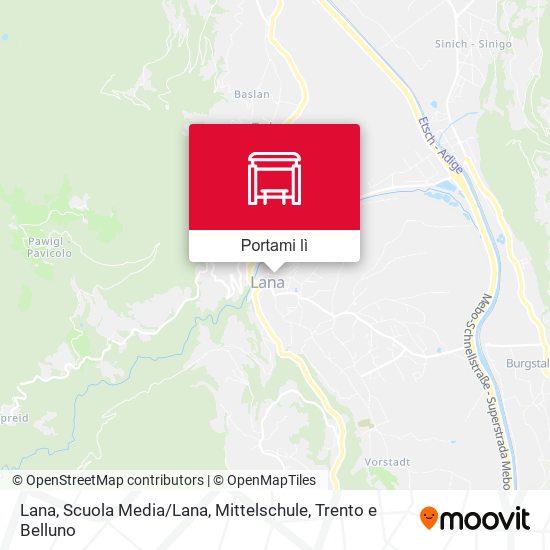Mappa Lana, Scuola Media / Lana, Mittelschule