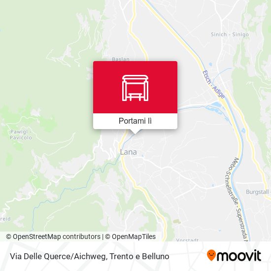 Mappa Via Delle Querce/Aichweg