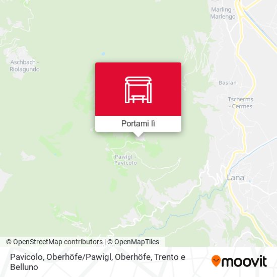 Mappa Pavicolo, Oberhöfe / Pawigl, Oberhöfe
