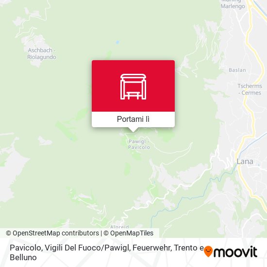 Mappa Pavicolo, Vigili Del Fuoco / Pawigl, Feuerwehr