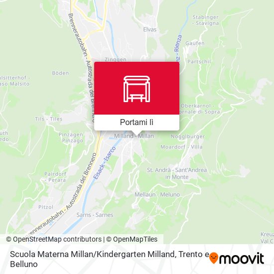 Mappa Scuola Materna Millan / Kindergarten Milland