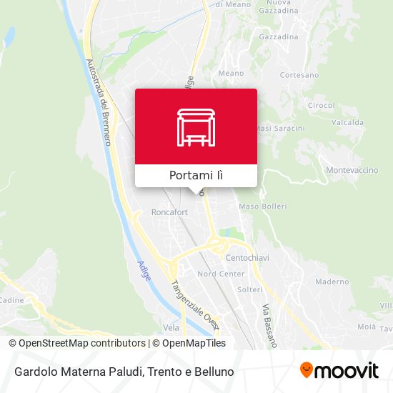 Mappa Gardolo Materna Paludi