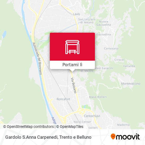 Mappa Gardolo S.Anna Carpenedi