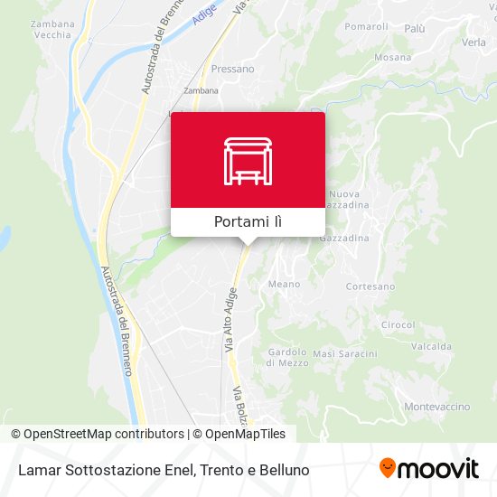 Mappa Lamar Sottostazione Enel