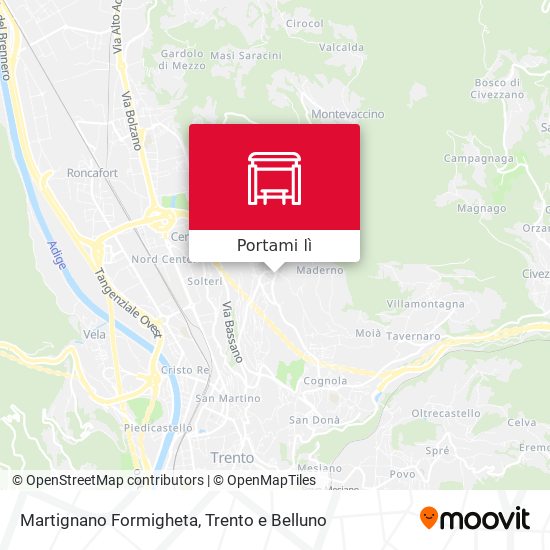 Mappa Martignano Formigheta