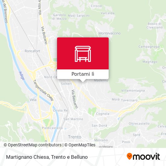Mappa Martignano Chiesa