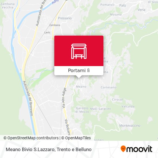 Mappa Meano Bivio S.Lazzaro