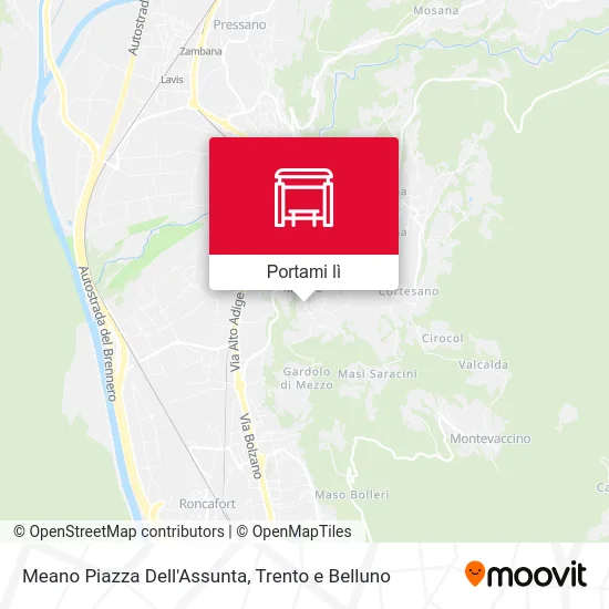 Mappa Meano Piazza Dell'Assunta