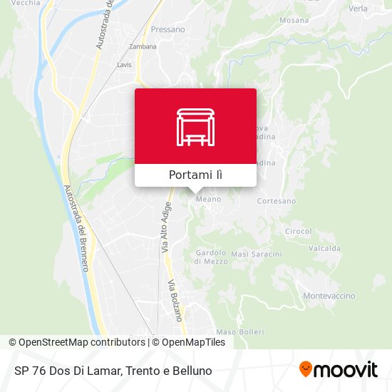Mappa SP 76 Dos Di Lamar