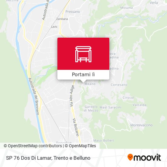 Mappa SP 76 Dos Di Lamar
