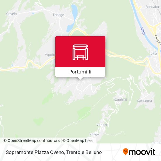 Mappa Sopramonte Piazza Oveno