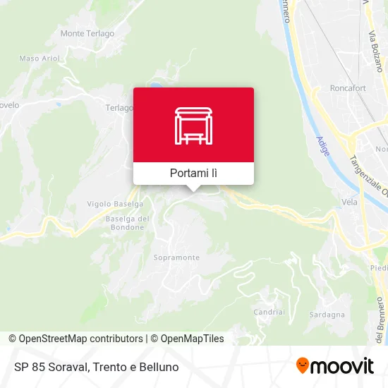 Mappa SP 85 Soraval