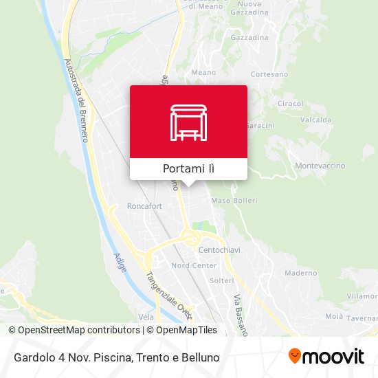 Mappa Gardolo 4 Nov. Piscina