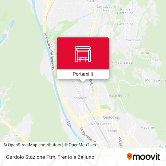 Mappa Gardolo Stazione Ftm