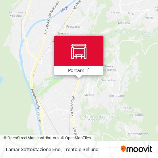 Mappa Lamar Sottostazione Enel