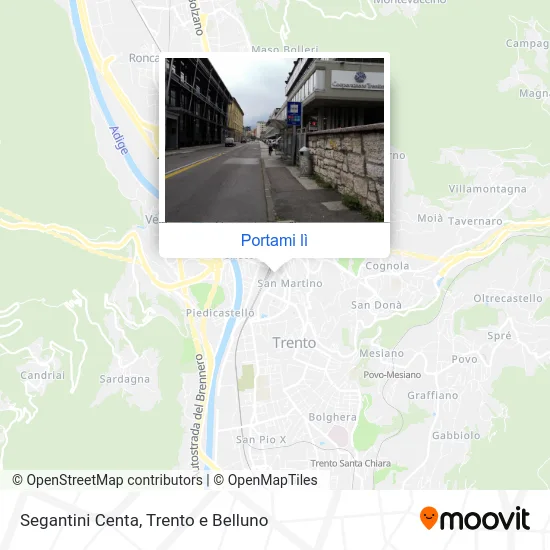 Mappa Segantini Centa
