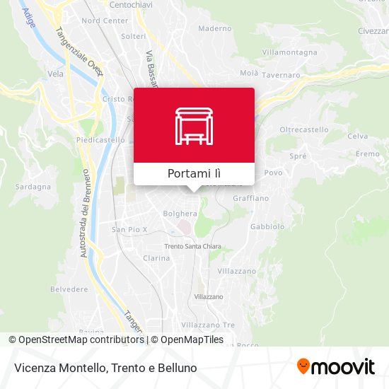 Mappa Vicenza Montello