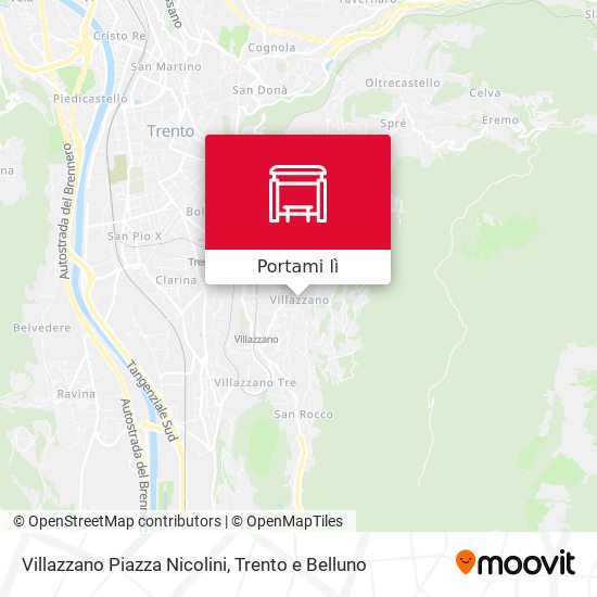 Mappa Villazzano Piazza Nicolini