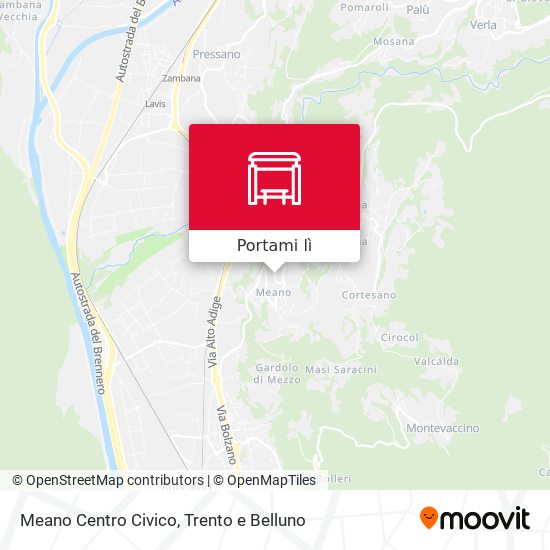 Mappa Meano Centro Civico