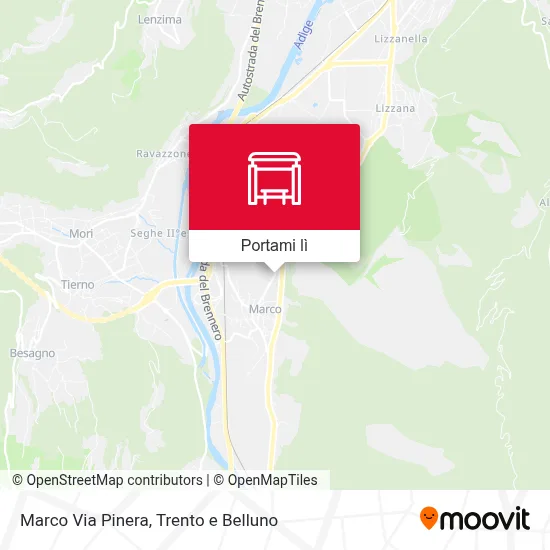 Mappa Marco Via Pinera