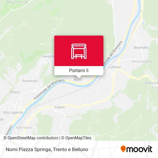 Mappa Nomi Piazza Springa