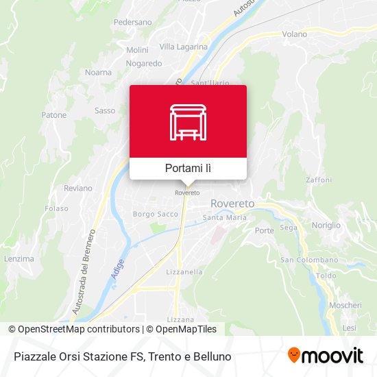 Mappa Piazzale Orsi Stazione FS