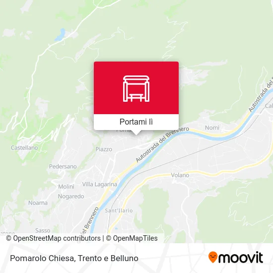 Mappa Pomarolo Chiesa