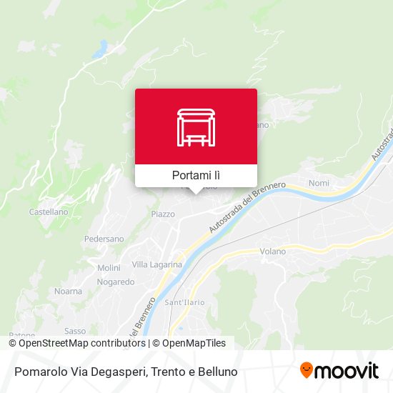 Mappa Pomarolo Via Degasperi