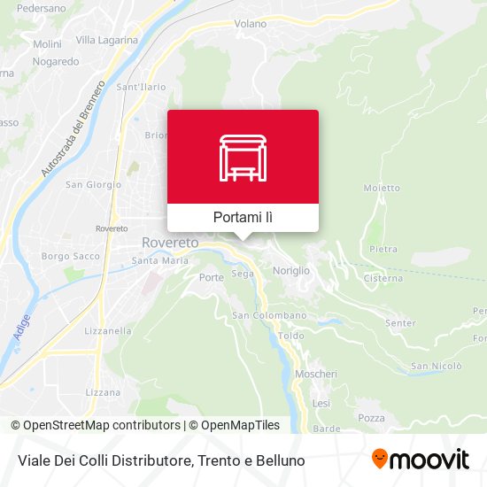 Mappa Viale Dei Colli Distributore