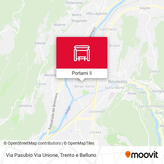Mappa Via Pasubio Via Unione