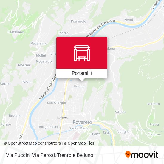Mappa Via Puccini Via Perosi