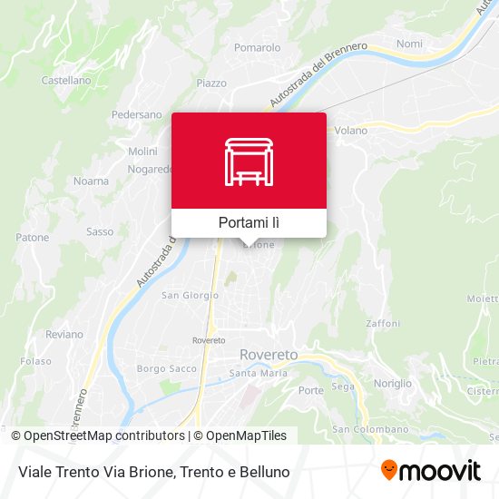 Mappa Viale Trento Via Brione