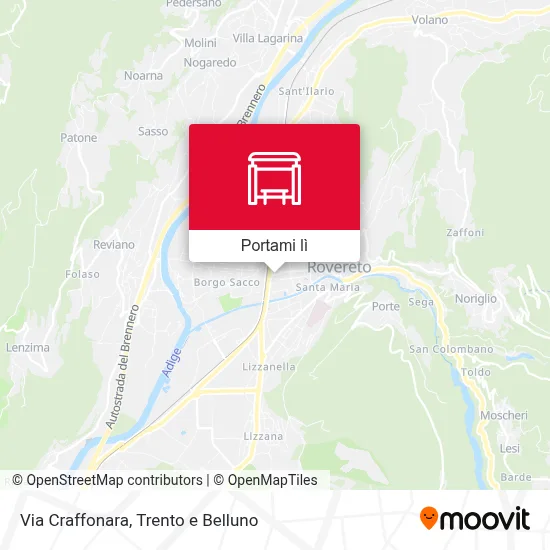 Mappa Via Craffonara