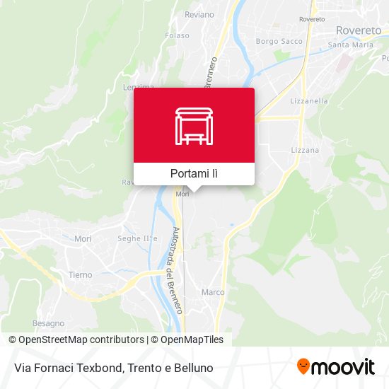 Mappa Via Fornaci Texbond