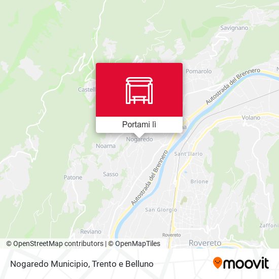 Mappa Nogaredo Municipio