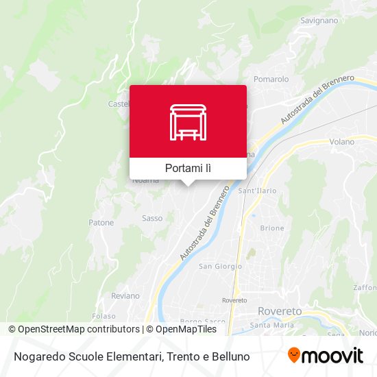 Mappa Nogaredo Scuole Elementari